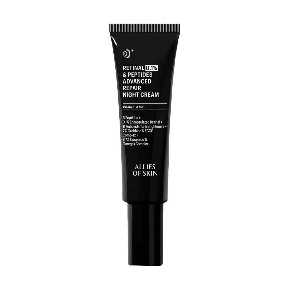Антивіковий нічний крем для обличчя Allies Of Skin Retinal 0.1% &amp; Peptides Advanced Repair Night Cream з ретиналем 0.1%, 48 мл