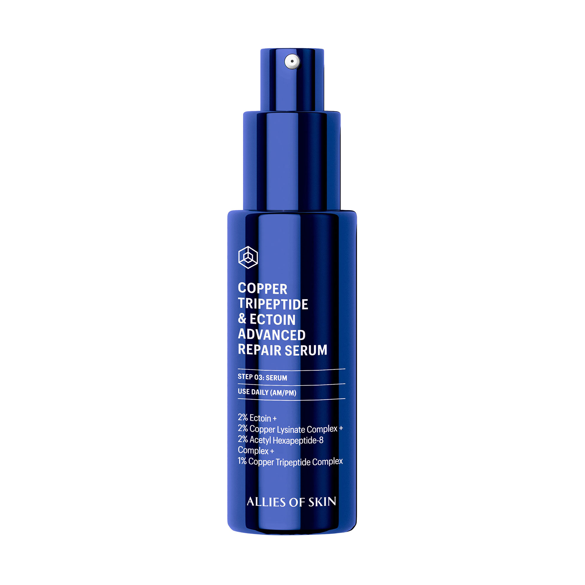 Відновлювальна сироватка для обличчя Allies Of Skin Copper Tripeptide &amp; Ectoin Advanced Repair Serum, 30 мл